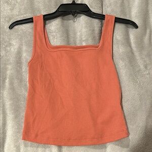 Old Navy Fitted Orange Tank Top